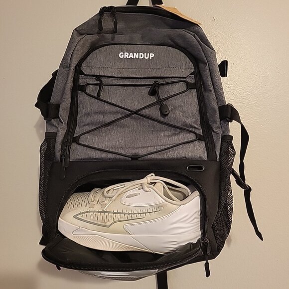 Basketball Soccer Backpack Adults Kids Sports Bag Shoe Ball Compartment Gym NWT - Picture 1 of 9